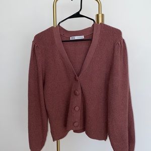 Perfect for fall! ZARA Long Sleeve Cardidan/Sweater